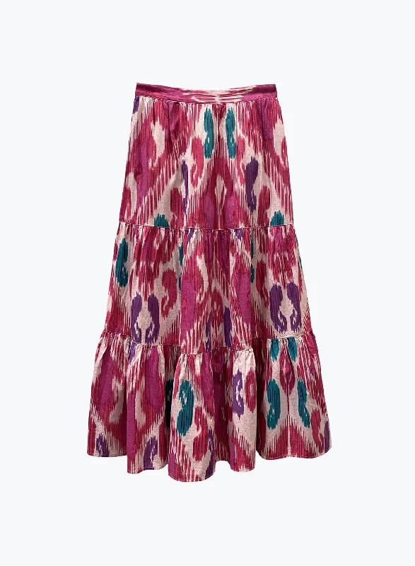 Dylan Mari Boho Skirt ribbed skirt waist