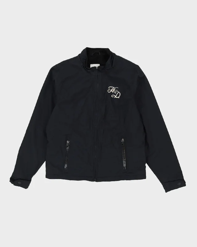 Harley Davidson Black Full-Zip Windbreaker Jacket - XL Tiered Jacket Buttoned Jacket Zippered Jacket Harley Davidson Black Full-Zip Windbreaker Jacket - XL Tiered Jacket Buttoned Jacket Zippered Jacket