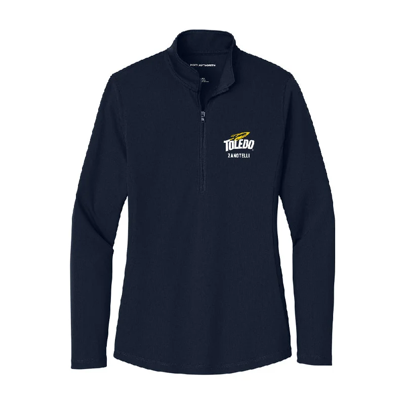 Toledo - NCAA Women's Cross Country : Lauren Zanotelli - Women's Lightweight Quarter Zip Jacket Lace Jacket Ribbed Jacket Sequined Jacket