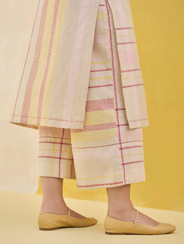 Karuna Check Linen Pant - Sand Cozy Lounge Pants
