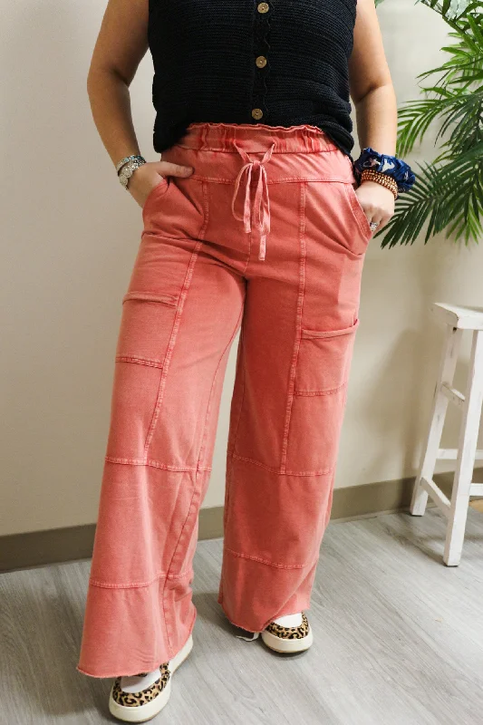 Casual Chatter Wide Leg Pant -2 Colors Elegant Trouser Pants