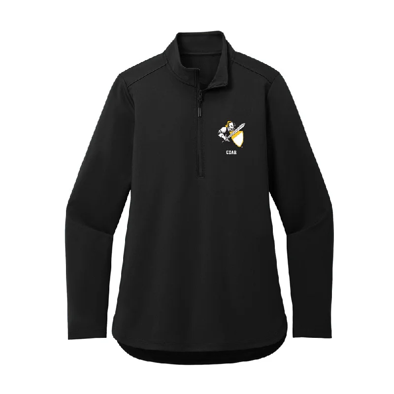 PLU - NCAA Women's Cross Country : Sophia Czar - Women's Premium Quarter Zip Jacket Wool Jacket Cashmere Jacket Tweed Jacket