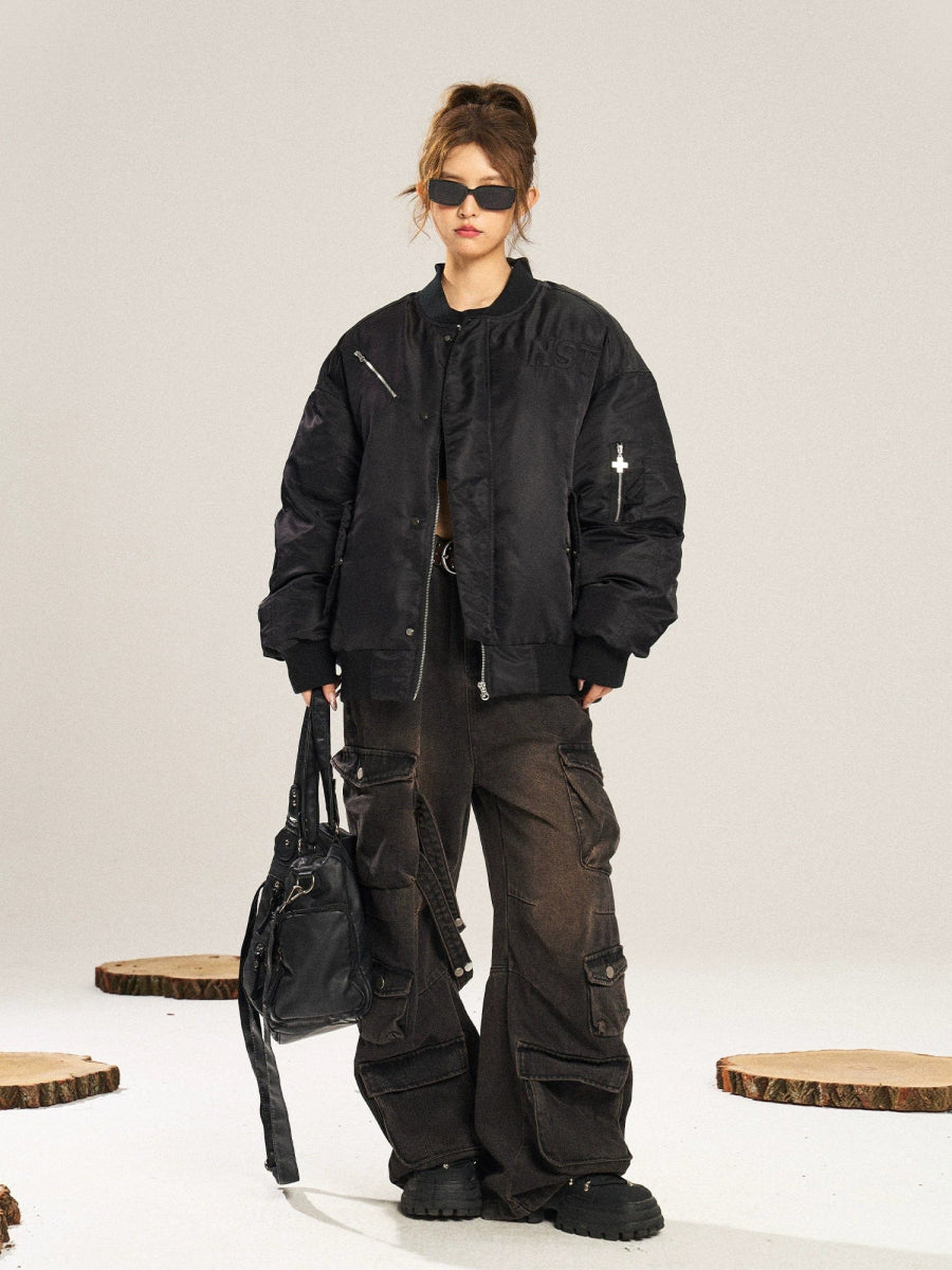 Nstnew Start Spring and Autumn Cotton Jacket Pilot Jacket Rayon Jacket Velvet Jacket Corduroy Jacket