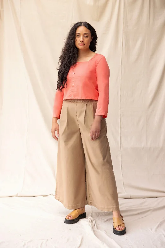 Autumn Pant | Tan Classic Flared Pants