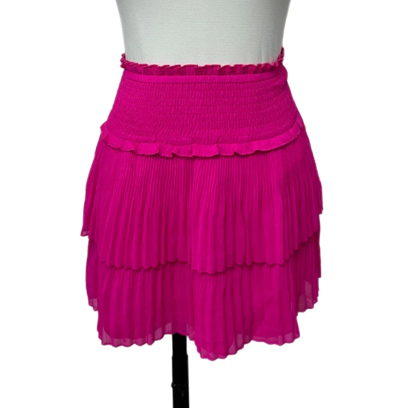 KatieJ Junior - Chelsea Skirt SHOCKING PINK chiffon skirt airy