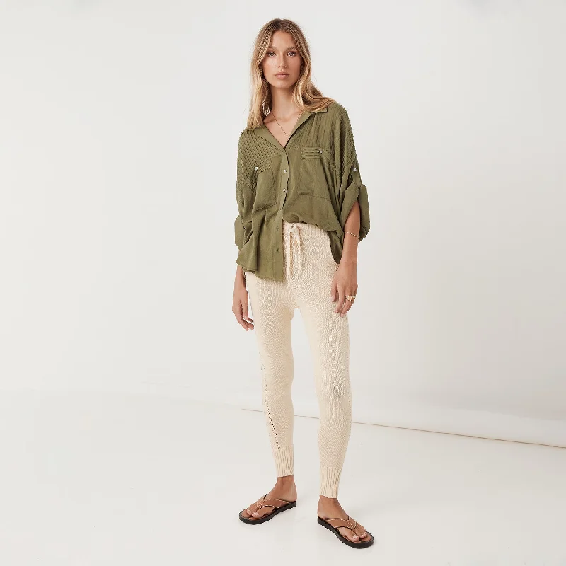 Linda Knit Pants Stylish Paperbag Waist Pants