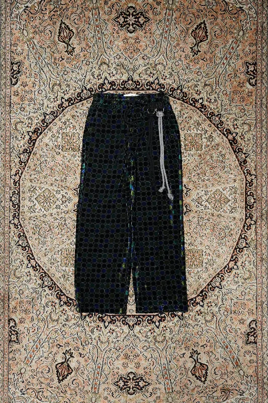 Song for the Mute WIDE LEG TRACK PANT(MULTI) Soft Wool Pants