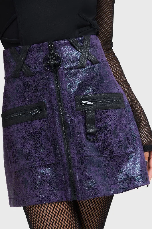 Nephralia Skirt leather skirt refined