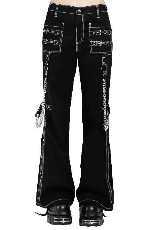 Tripp NYC Night Pants [Black/White] Modern Stretch Trousers