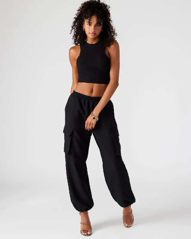 THEMIS PANT BLACK Chic Wool Trousers