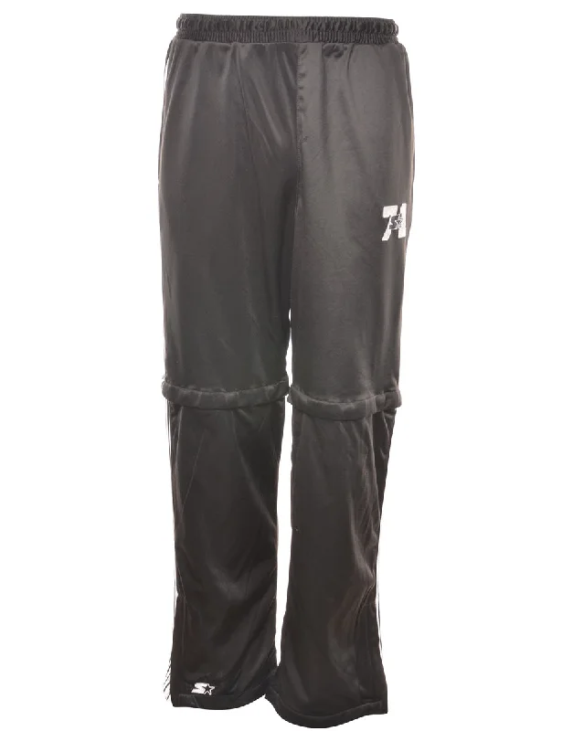 Starter Black Track Pants - W30 L30 Modern Skinny Pants
