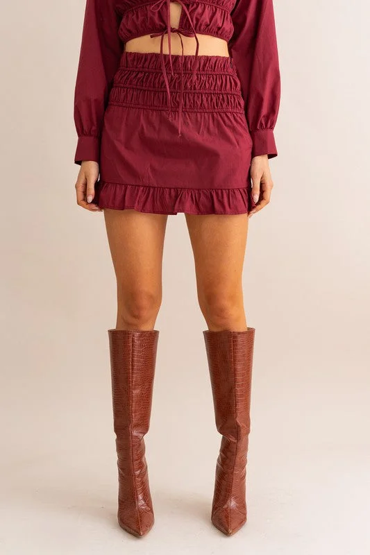 Romanticize Life Ruffle Mini Skirt - Final Sale chiffon skirt delicate