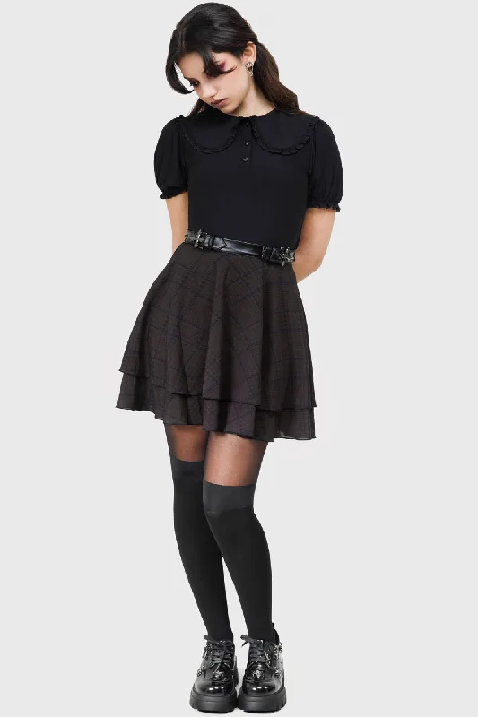 Cryptessa Skirt ribbed skirt waist