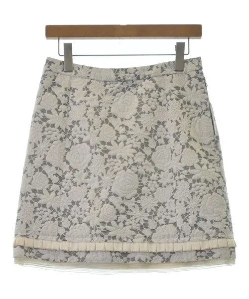 LOUIS VUITTON Mini skirts lace skirt intricate