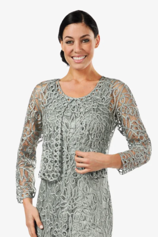 Soulmates C402 Hand Crocheted Beaded Jacket Cardigan Sweater Pullover
