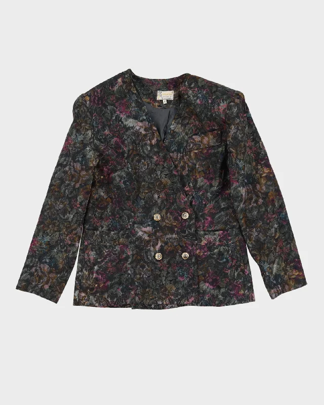 00s Green And Purple Jacquard Blazer Jacket - S Jersey Jacket Tulle Jacket Batik Jacket 00s Green And Purple Jacquard Blazer Jacket - S Jersey Jacket Tulle Jacket Batik Jacket