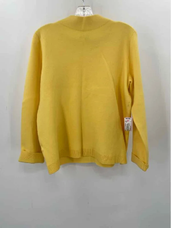 Pre-Owned Ann Taylor Yellow Size Medium Long Sleeve Sweater Fleece Fabric Down Fabric Feather Fabric Pre-Owned Ann Taylor Yellow Size Medium Long Sleeve Sweater Fleece Fabric Down Fabric Feather Fabric