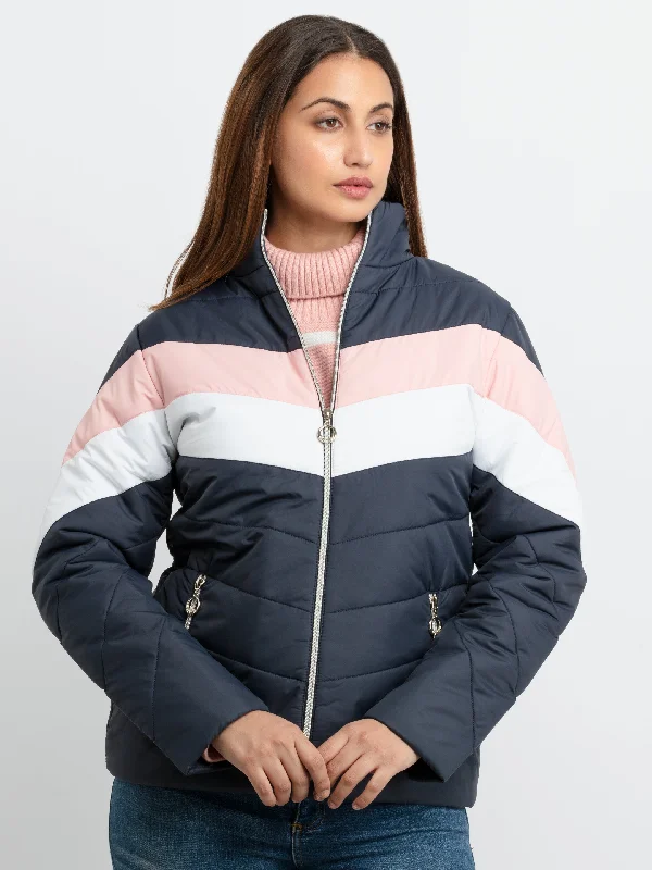 Womens Quilted High Neck Jacket Embroidered Jacket Appliqued Jacket Beaded Jacket
