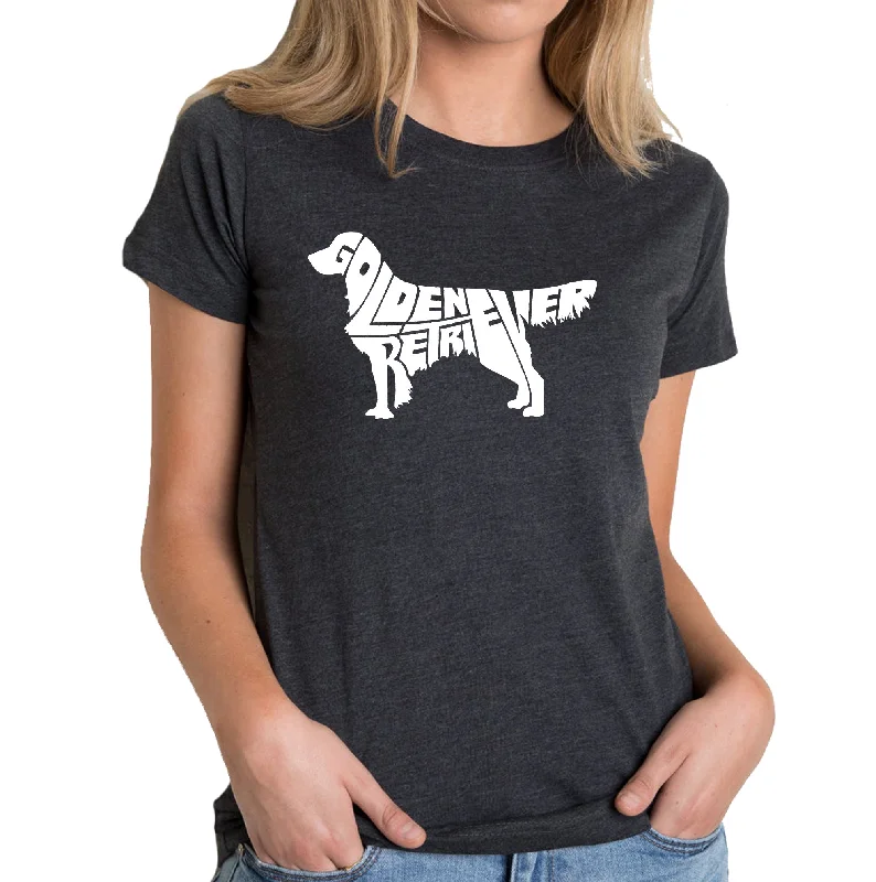 Golden Retriever - Women's Premium Blend Word Art T-Shirt