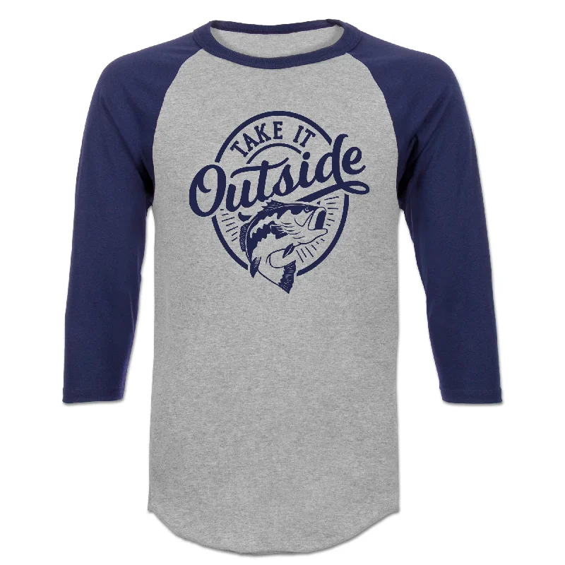 Take it Outside: Fish 3/4 Sleeve Raglan