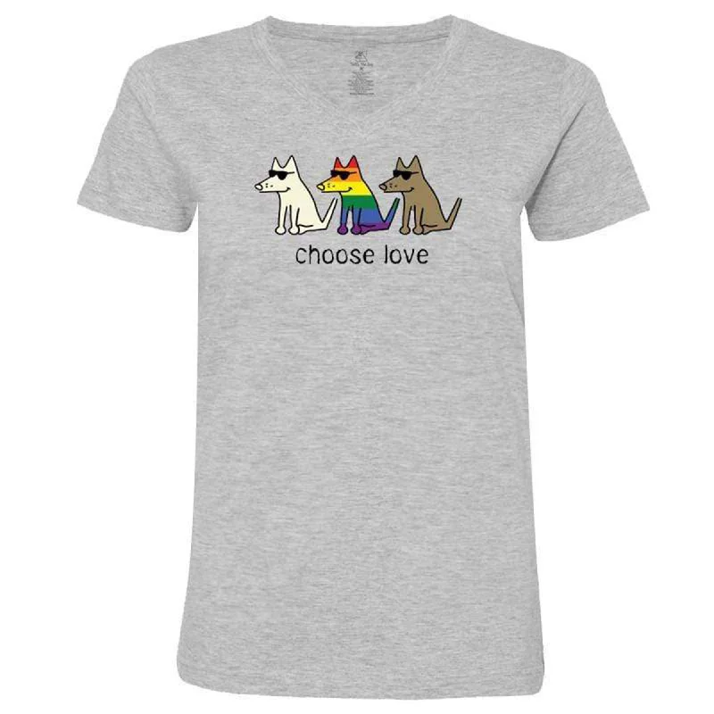 Teddy the Dog™ Choose Love V-Neck