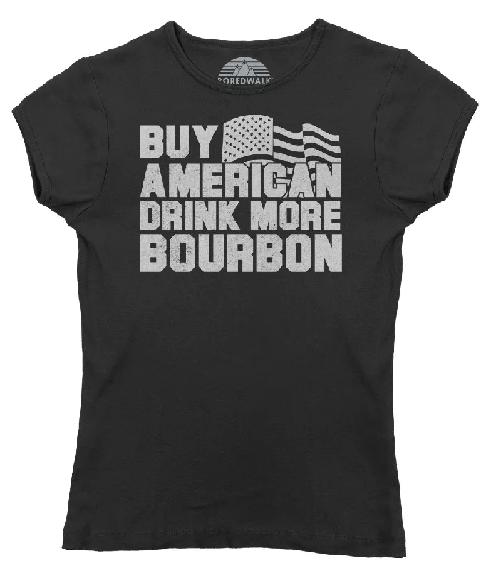 Women's Buy American Drink More Bourbon T-Shirt