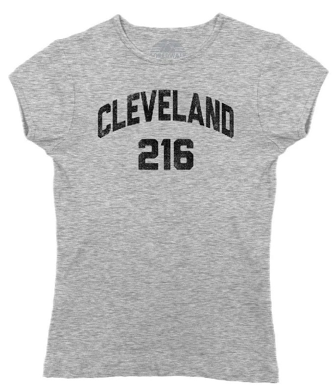 Women's Cleveland 216 Area Code T-Shirt