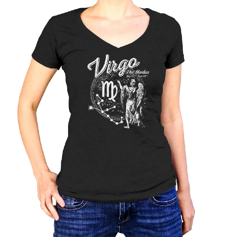 Women's Vintage Virgo Vneck T-Shirt