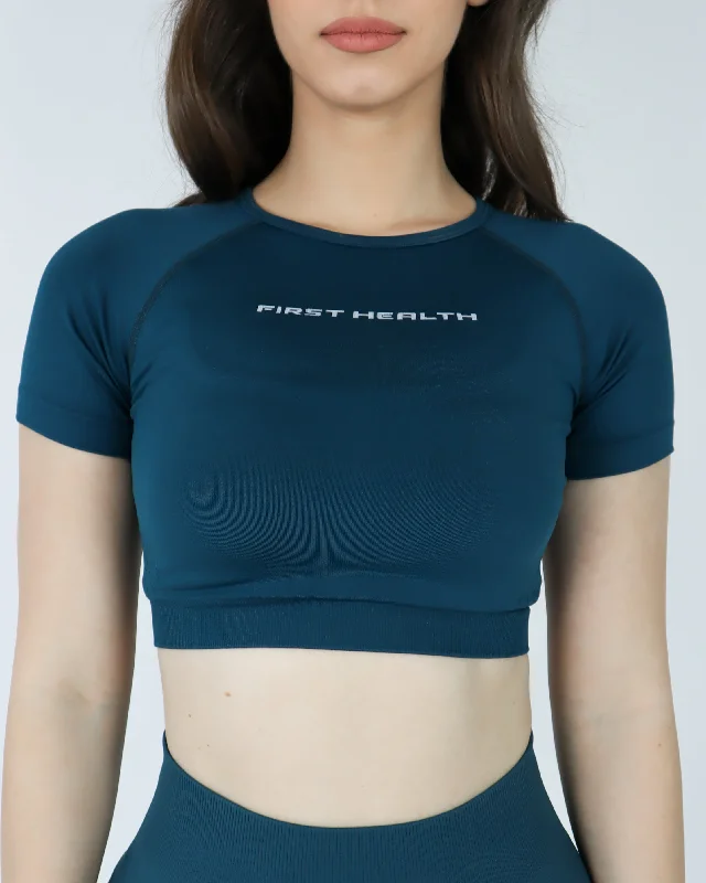 ENHANCE CROPPED TEE - Emerald