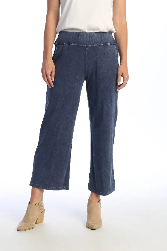 Denim Mineral Wash Wide Leg Pant