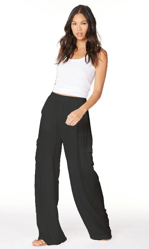 Bobi Wide Leg Cargo Pants