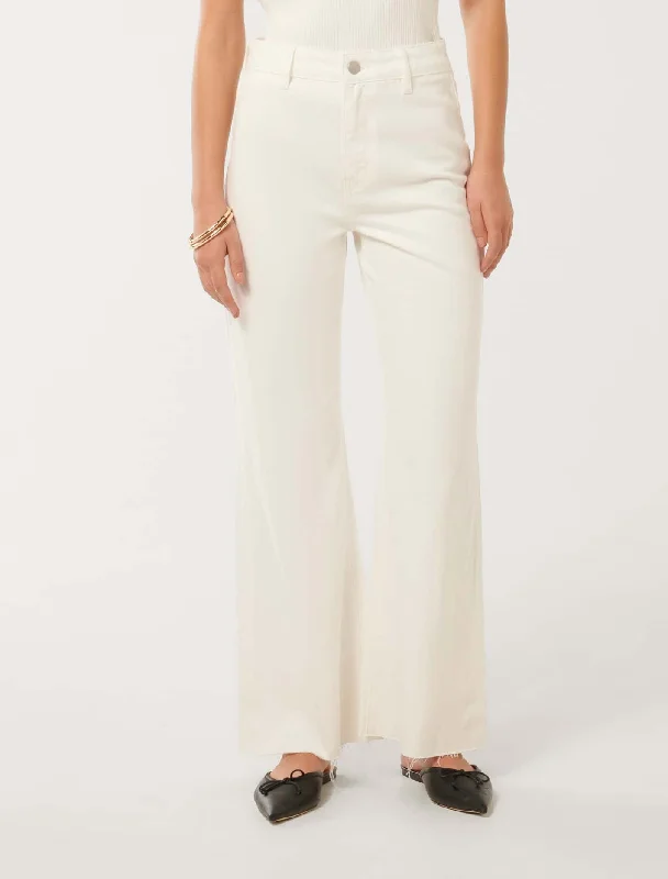 Celia Cropped Wide Leg Jeans