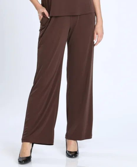 Chocolate Brown straight Pant with Pockets