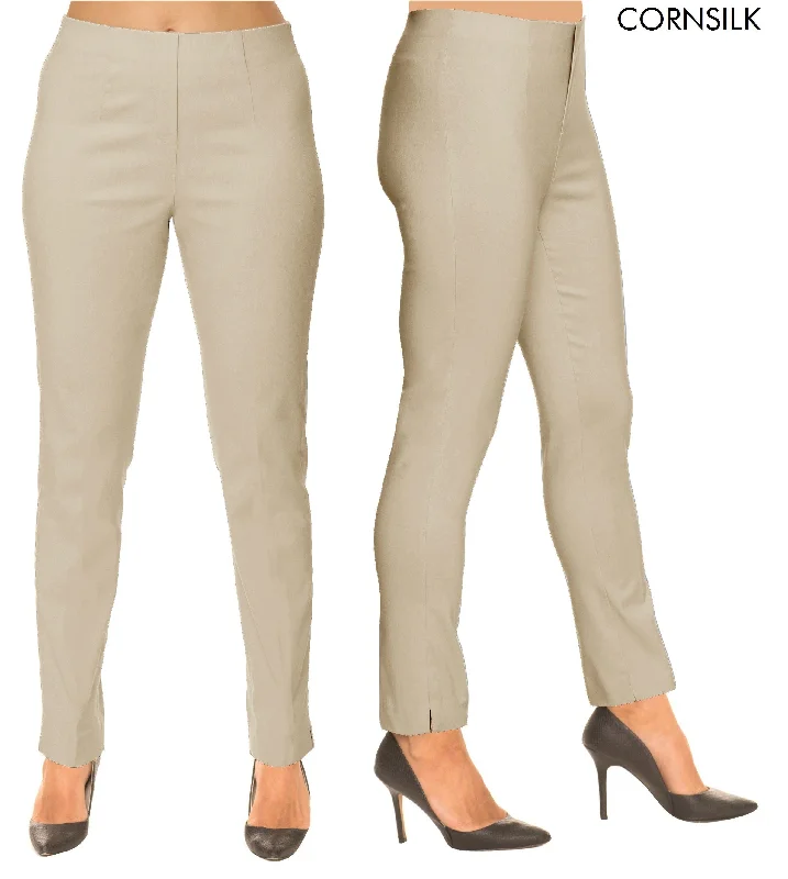 Lior Sasha Cornsilk Pull Up Stretch Pant