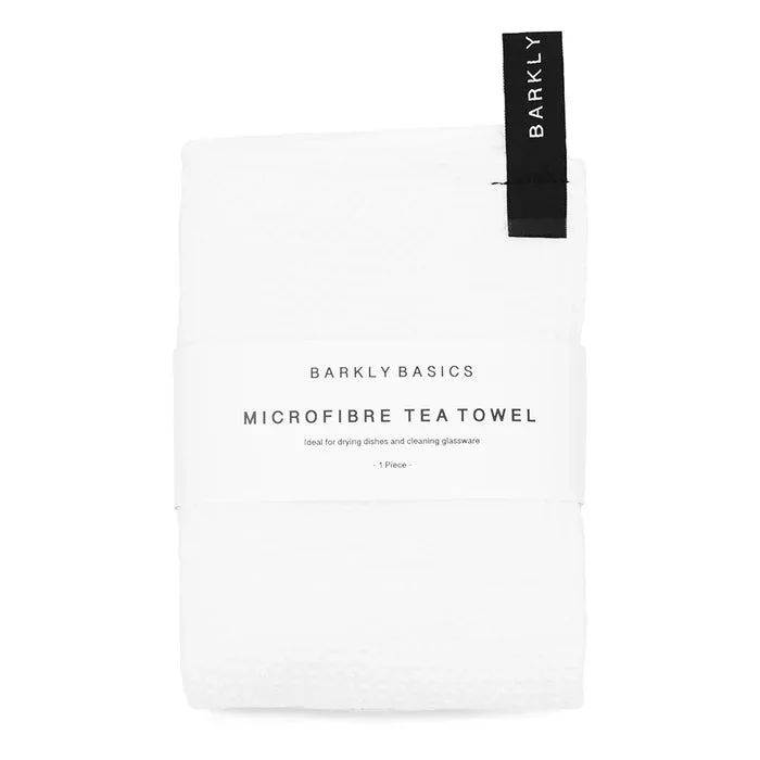 White Microfibre Tea Towel