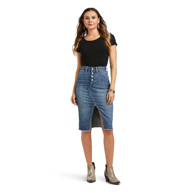 10040577 Ariat Women's Denim Skirt Eleanor