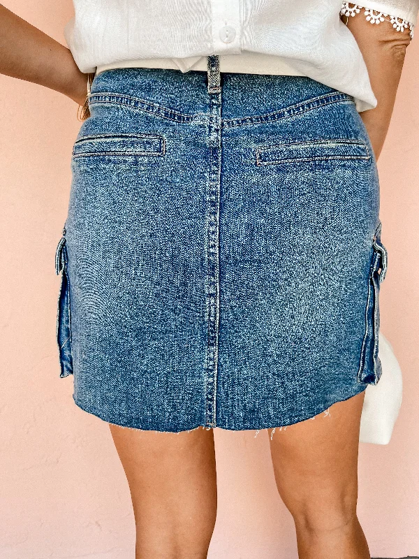 [Dear John] Quinn Denim Skirt-Homewood