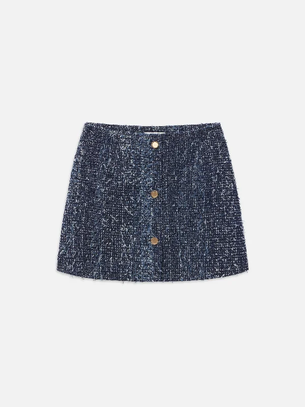 Denim Boucle Skirt -- Magic