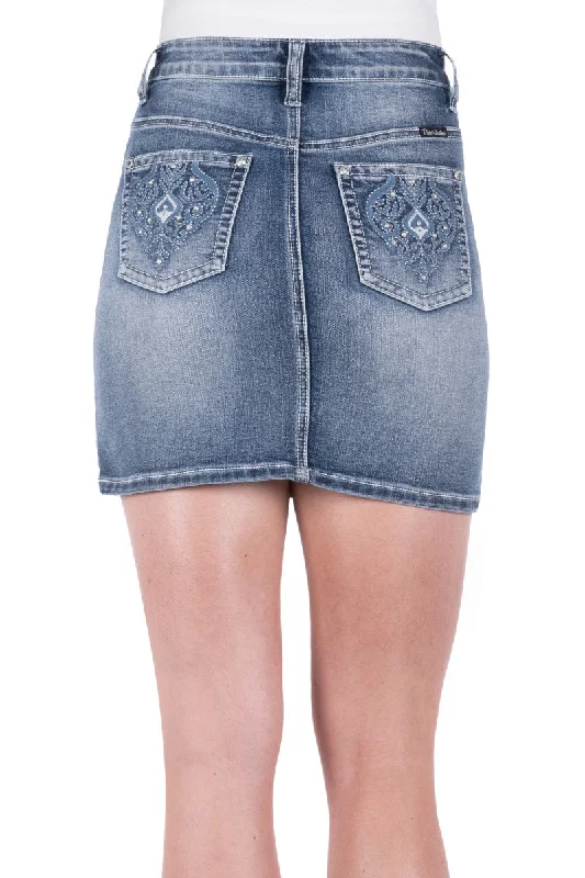 PCP2407615 Pure Western Women's Valeri Denim Skirt