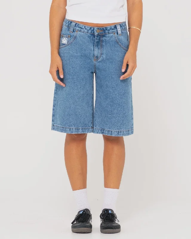 Rusty Low Rise Long Baggy Jorts