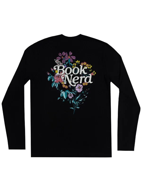 Book Nerd Floral Unisex Long Sleeve