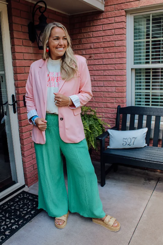 City Walk Blazer in Blush Pink