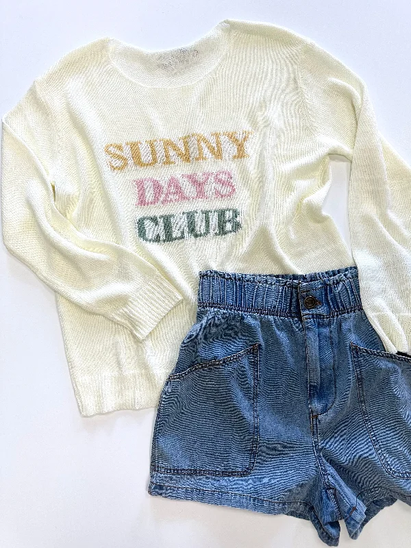 Sunny Days Club Lightweight Sweater | Boutique Elise